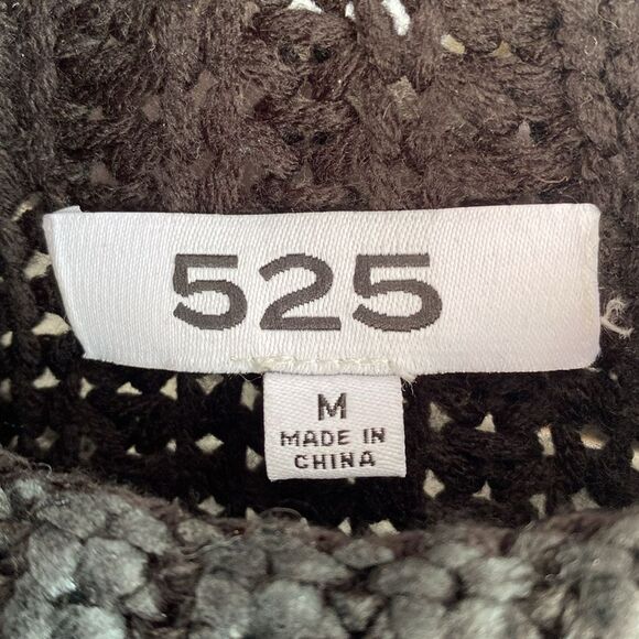 525 Revolve Black Crew Neck Oversized Balloon Sleeve Sweater sz M Urban Goth Emo - Picture 8 of 9